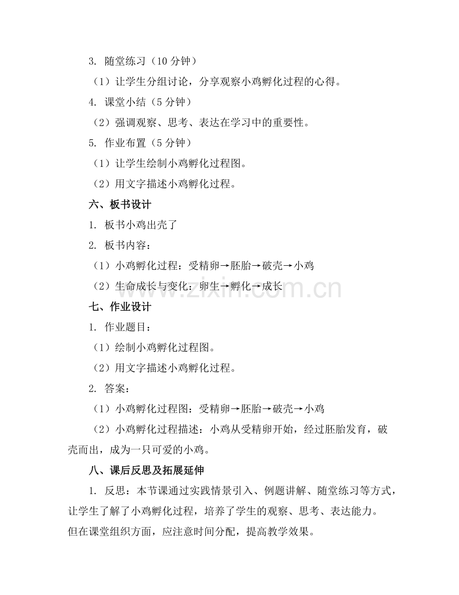 中班科学《小鸡出壳了》教案范例x.doc_第2页
