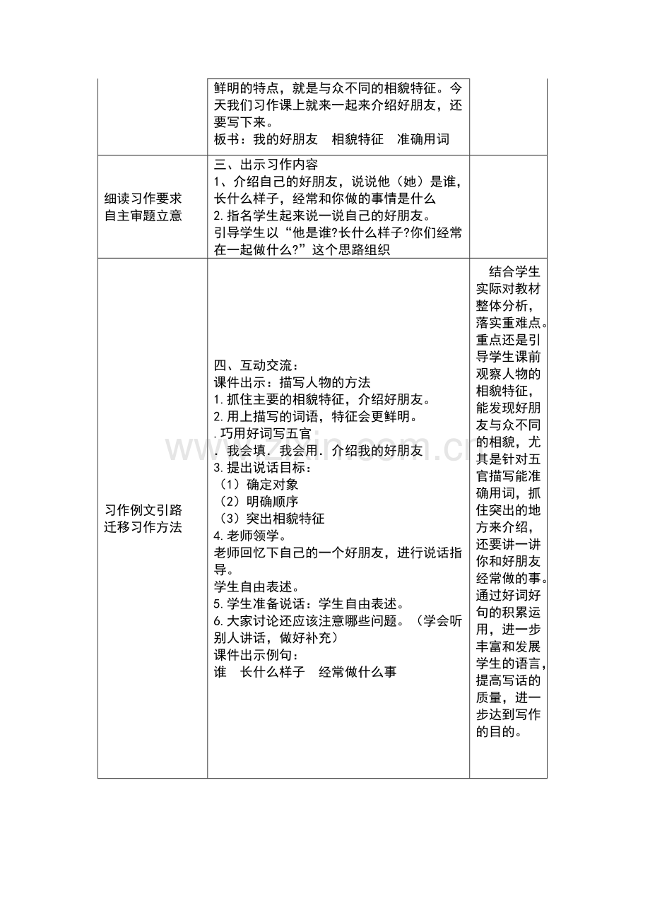 《我的好朋友》习作教学设计.doc_第2页