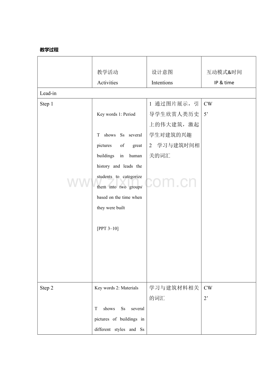 广东省东江广雅学校高中英语必修二北师大版学案：Unit6DesignLesson2GreatBuildings第一课时.doc_第2页