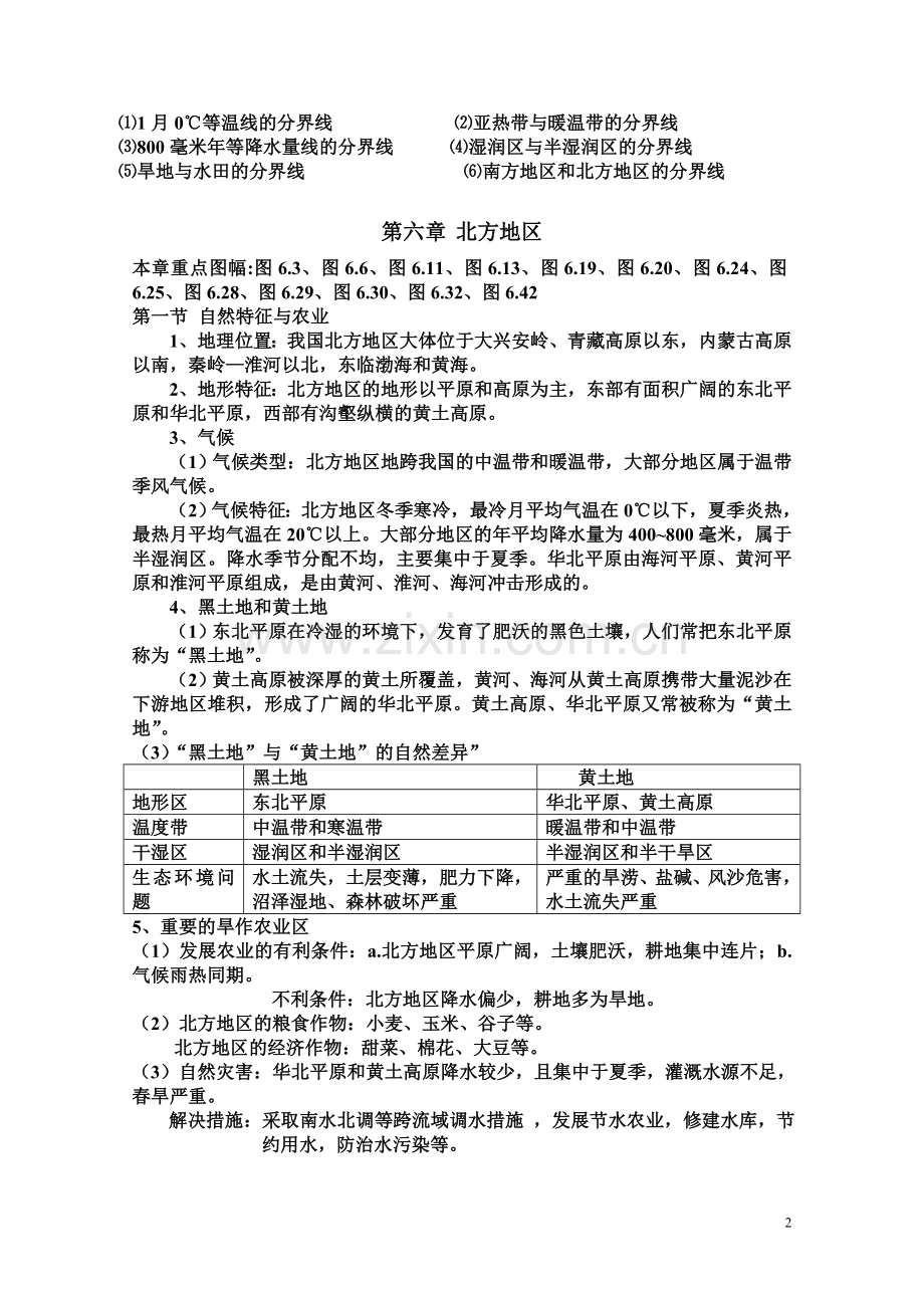 2018年人教版八年级下册地理知识点整理.doc_第2页