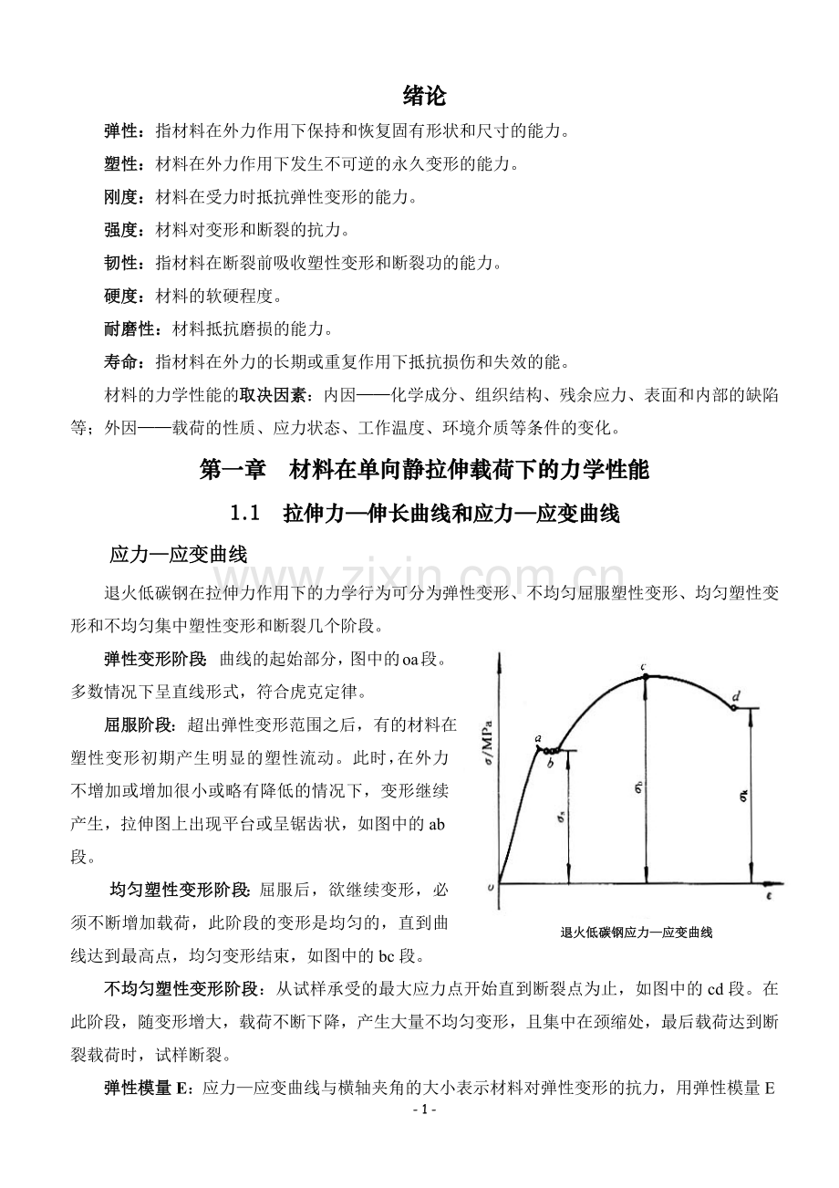 材料力学性能复习总结.doc_第1页