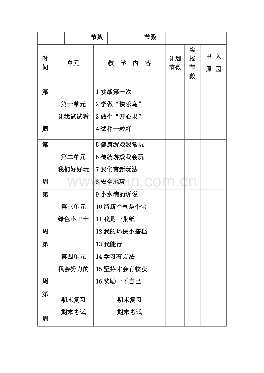 人教版二年级下册道德与法制全册教案.doc_第2页