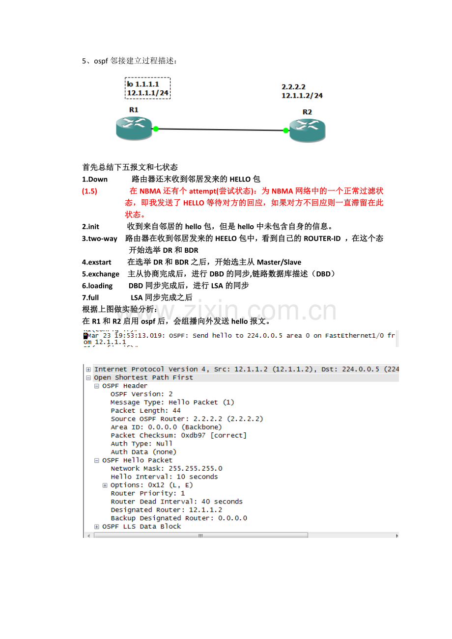 ospf邻接建立详细过程(包括五报文七状态).doc_第1页