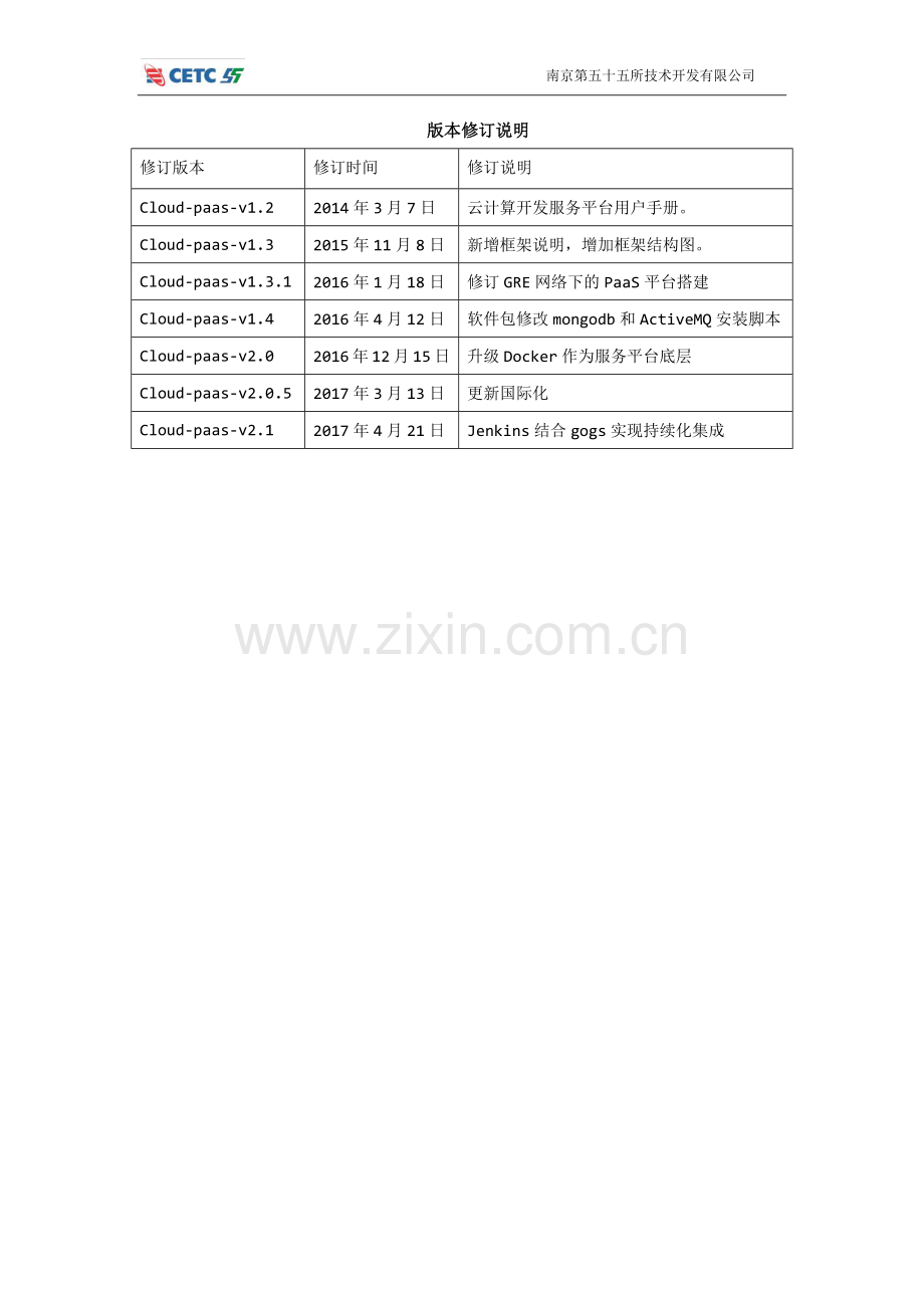 先电云计算开发服务平台用户手册-XianDian-Paas-v2.doc_第2页