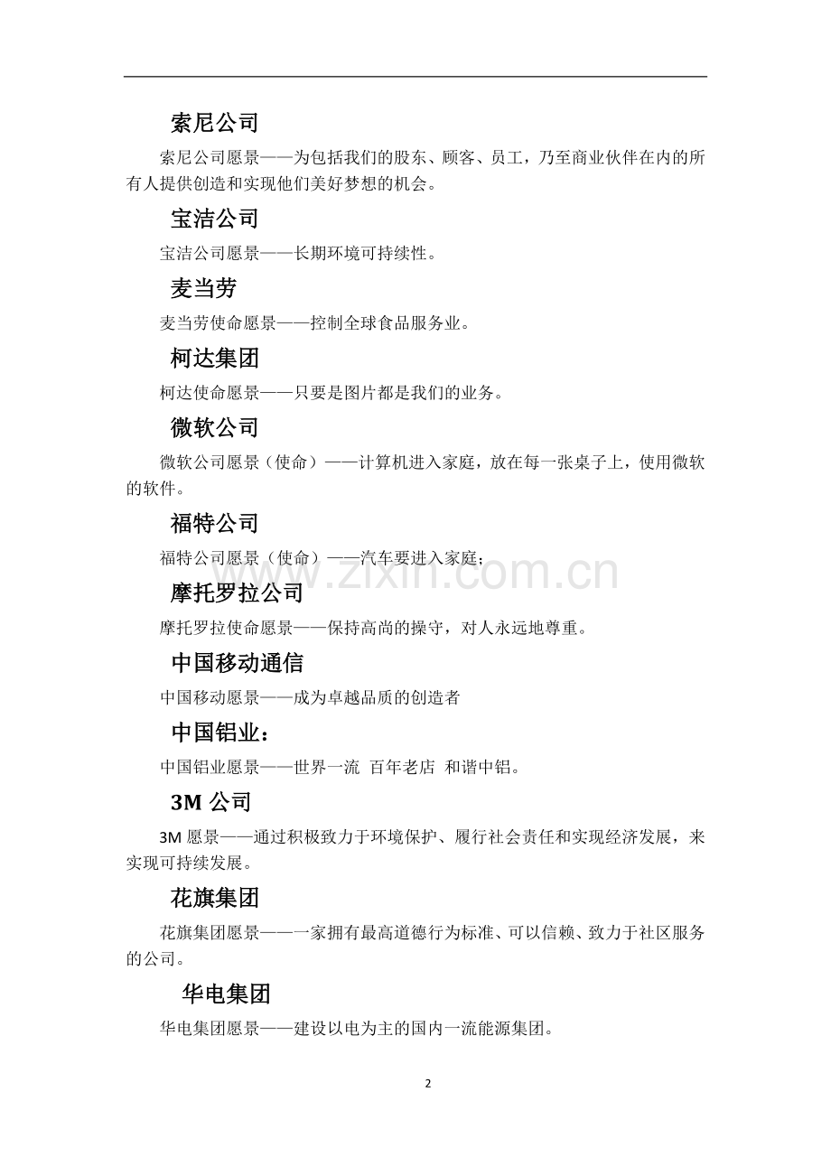 知名企业企业愿景.doc_第2页