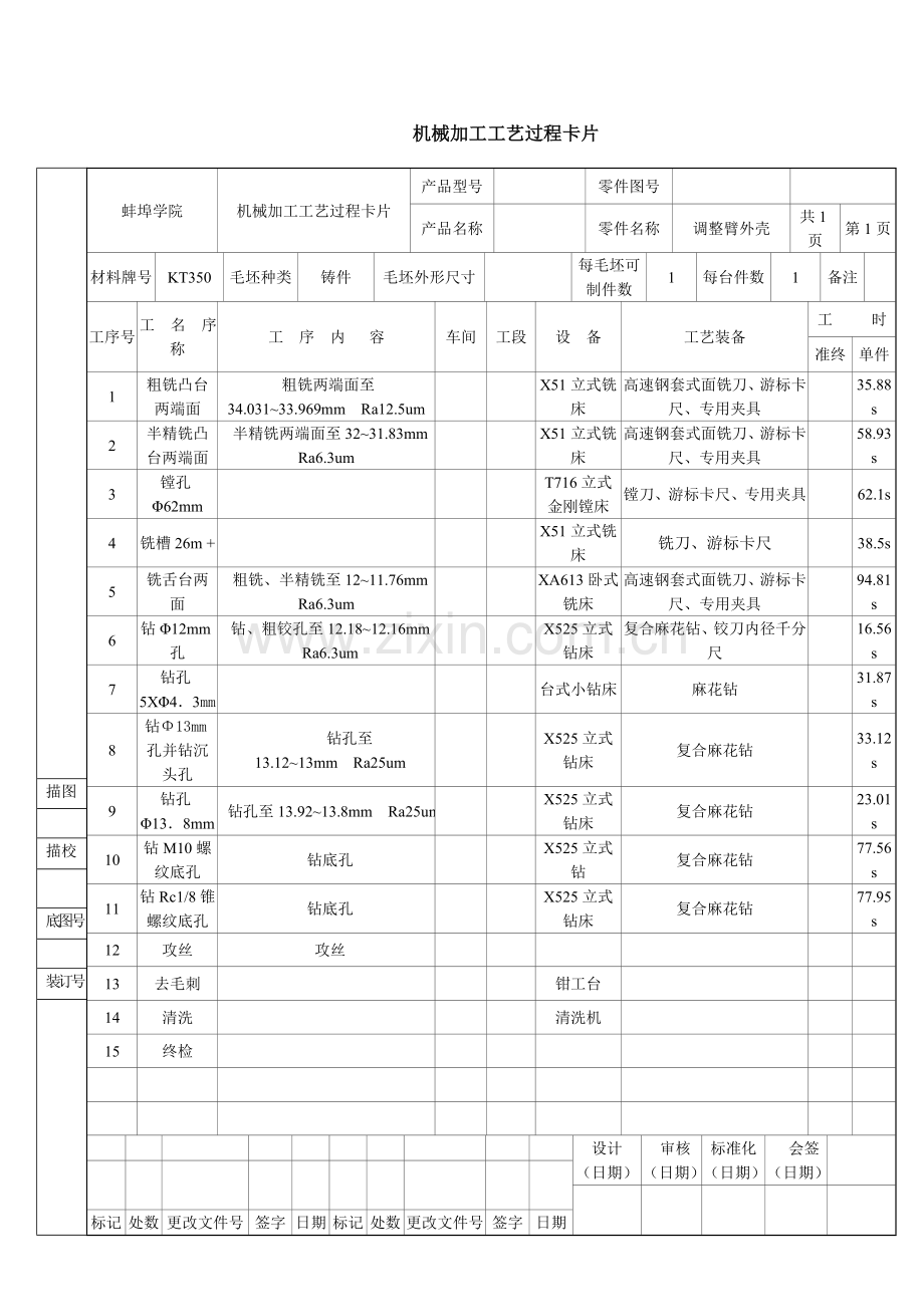 机械加工工序卡片工艺过程卡片-模板.doc_第2页