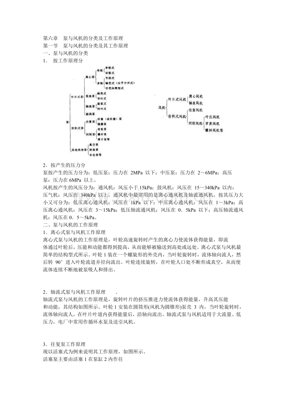 泵与风机的分类及工作原理.doc_第1页
