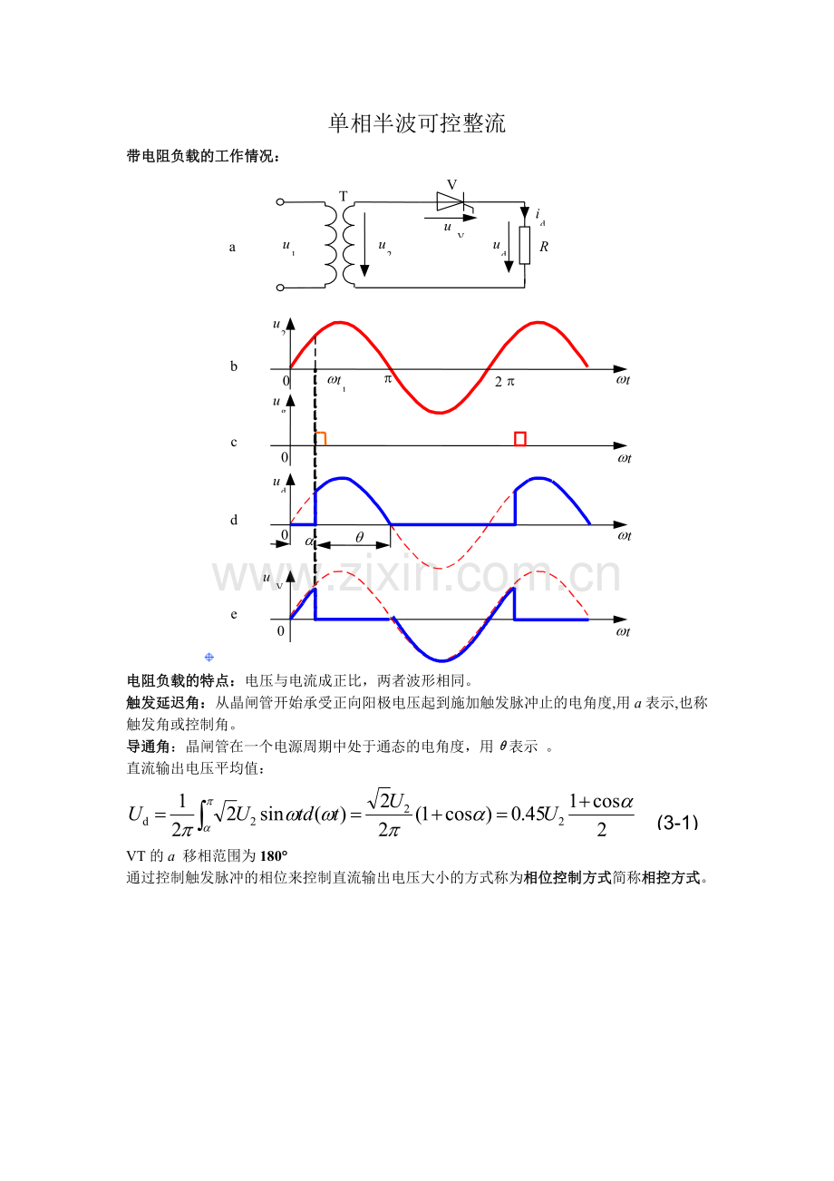 电力电子技术重要公式总结.doc_第1页