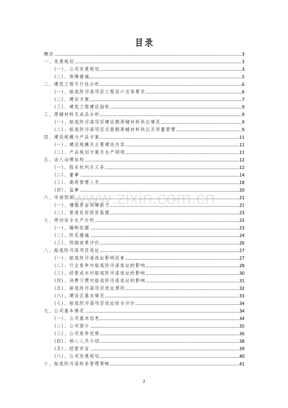 船底防污漆行业相关项目可行性研究报告.docx_第2页