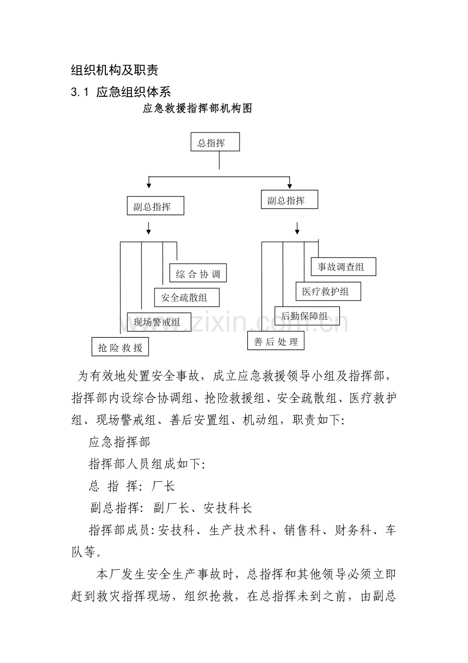 某公司应急救援组织机构及职责.docx_第1页