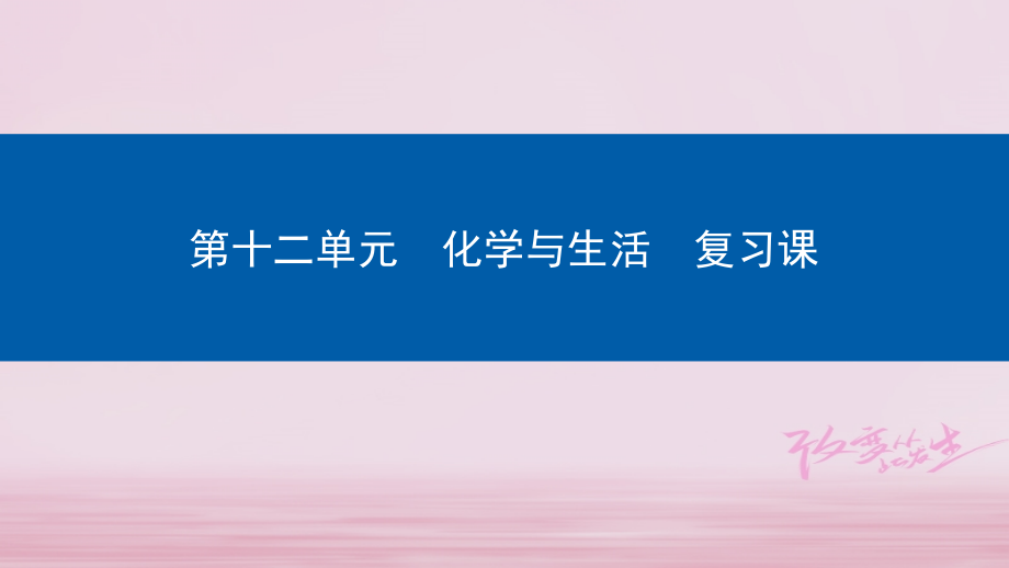 九年级化学下册第12单元化学与生活复习课课件.ppt_第1页