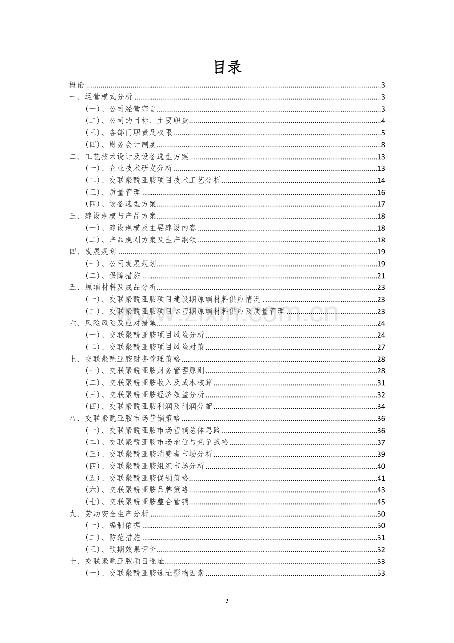 交联聚酰亚胺行业相关项目可行性研究报告.docx_第2页
