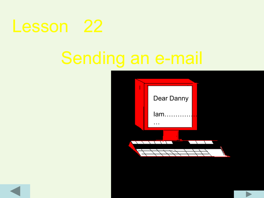 五年级英语上册Lesson22SendinganE-mail.ppt_第1页
