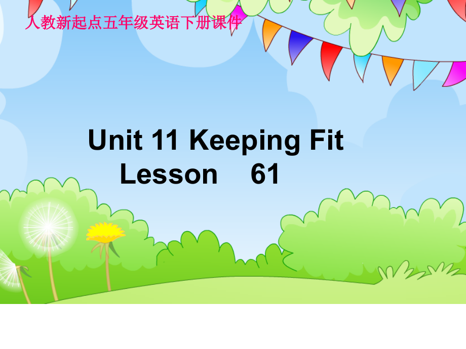 人教新起点英语五下Unit11keepingfitLesson.ppt_第1页