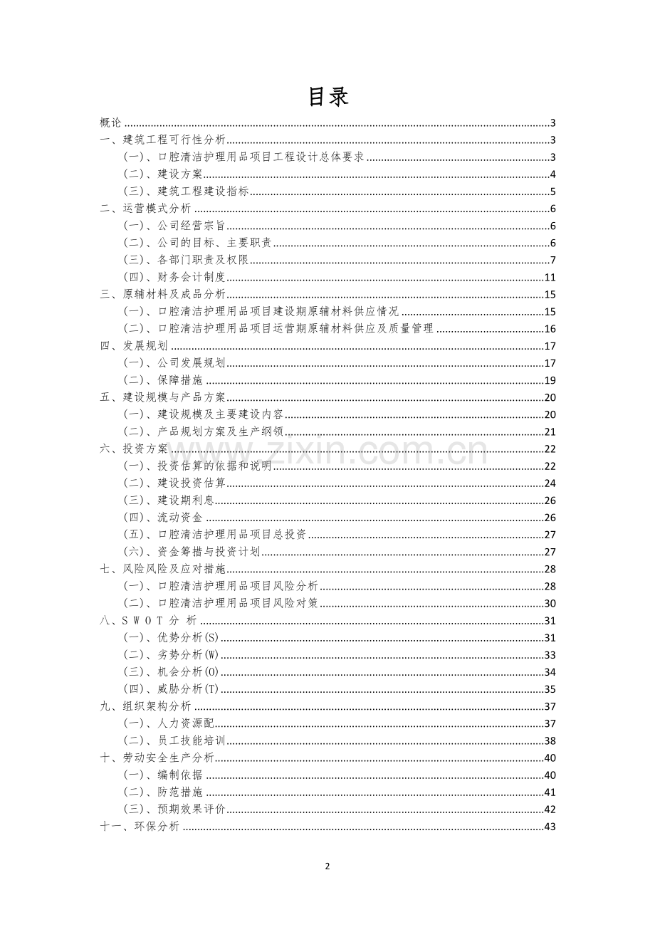 口腔清洁护理用品行业相关项目可行性研究报告.docx_第2页