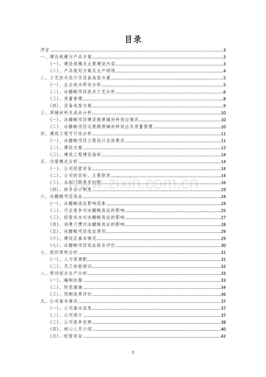 冰醋酸行业相关项目可行性研究报告.docx_第2页