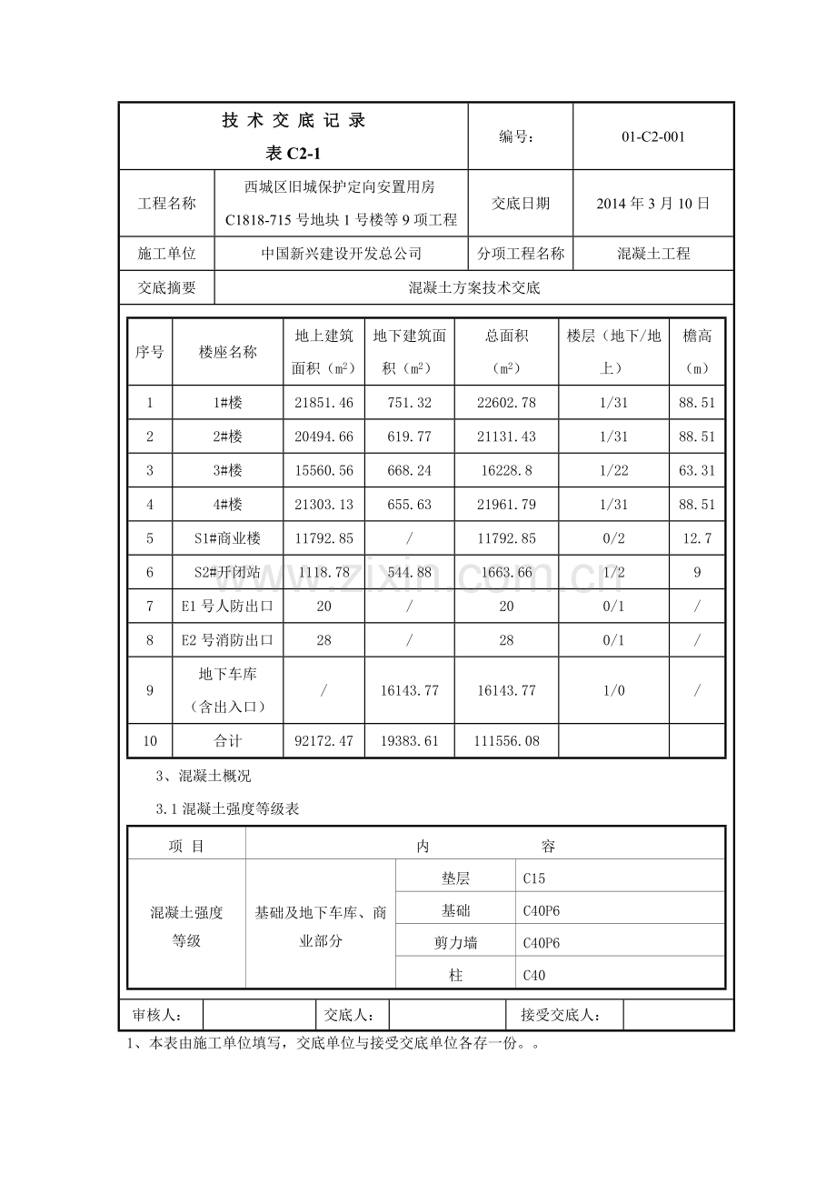 西城区旧城保护定向安置用房混凝土方案交底.doc_第2页