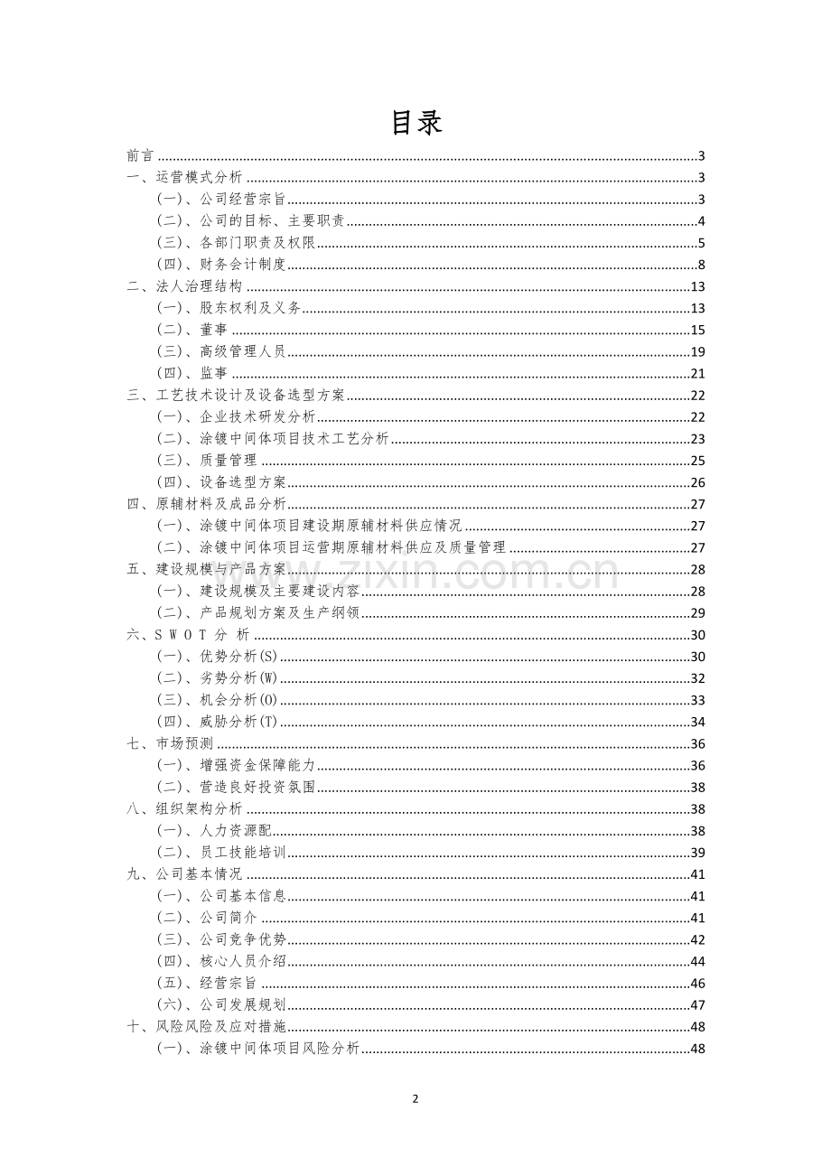 涂镀中间体相关行业创业项目建议书.docx_第2页