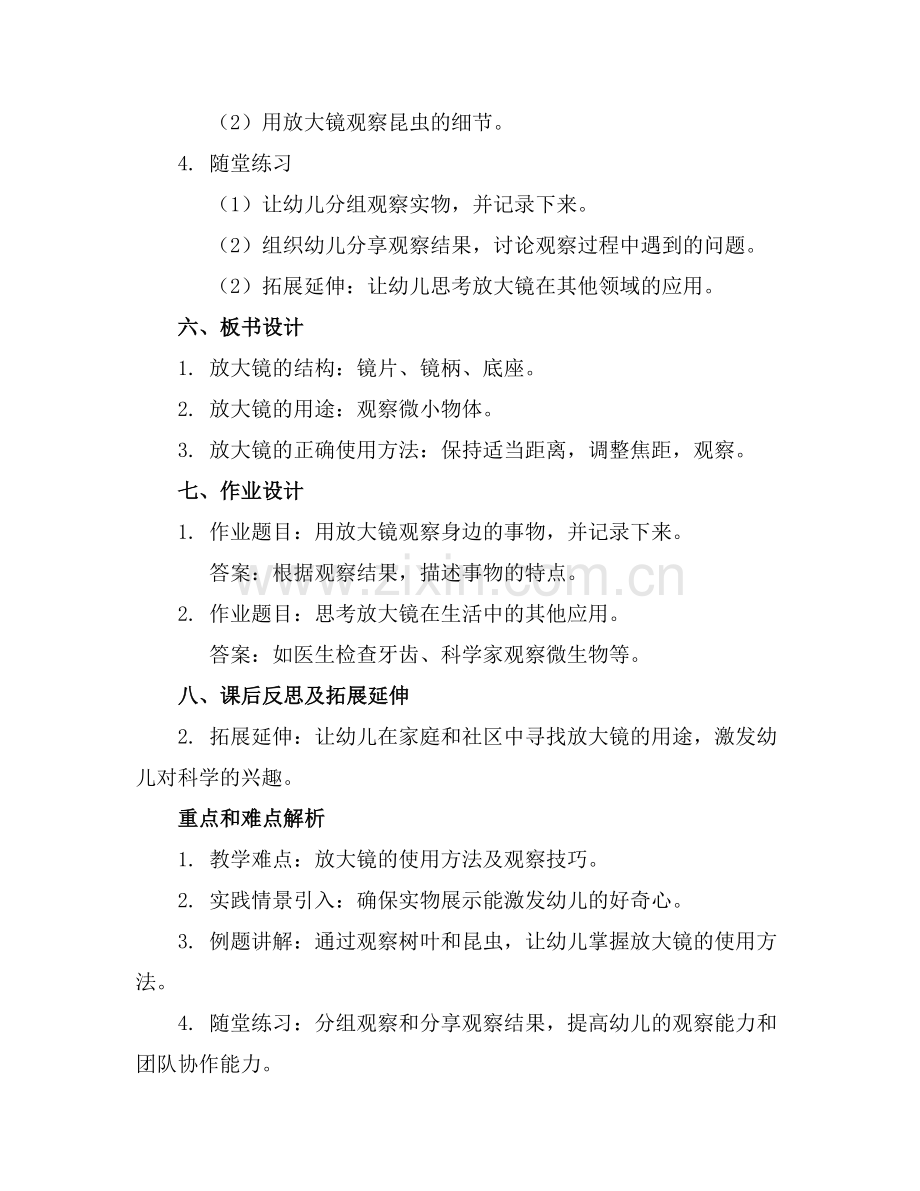 幼儿园大班科学《放大镜》教案.docx_第2页
