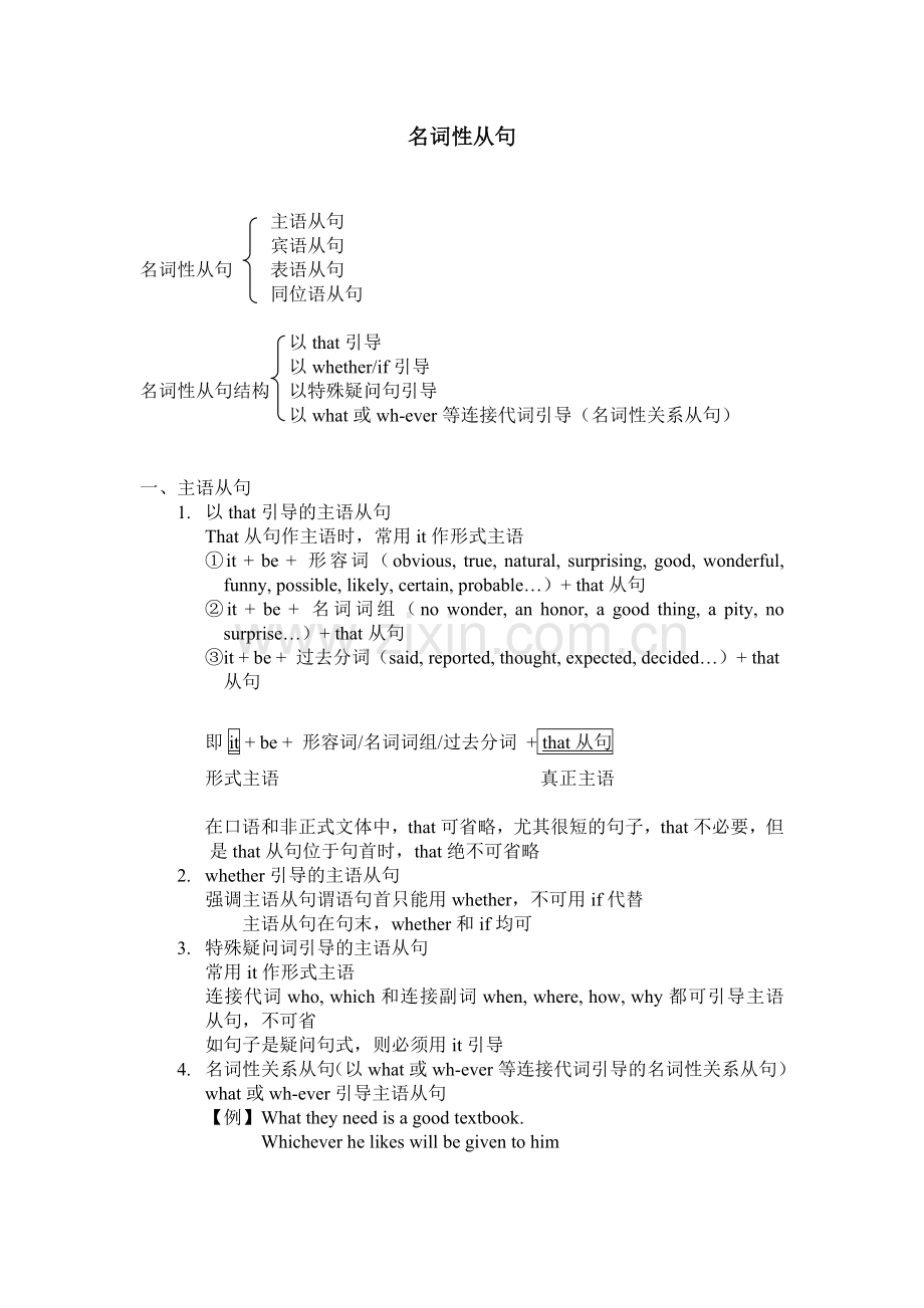 高考名词性从句知识点总结.doc_第1页