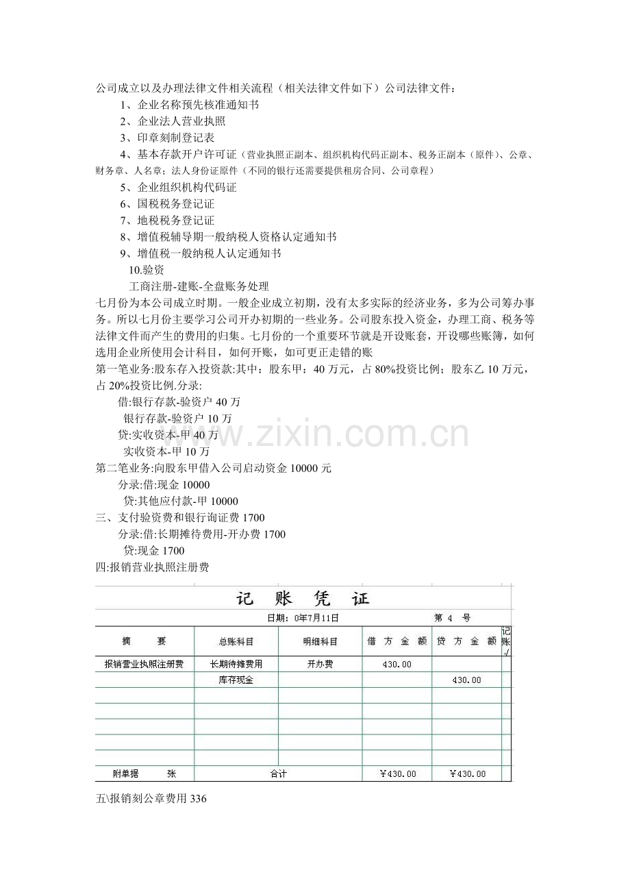 公司成立以及办理法律文件相关流程.doc_第1页