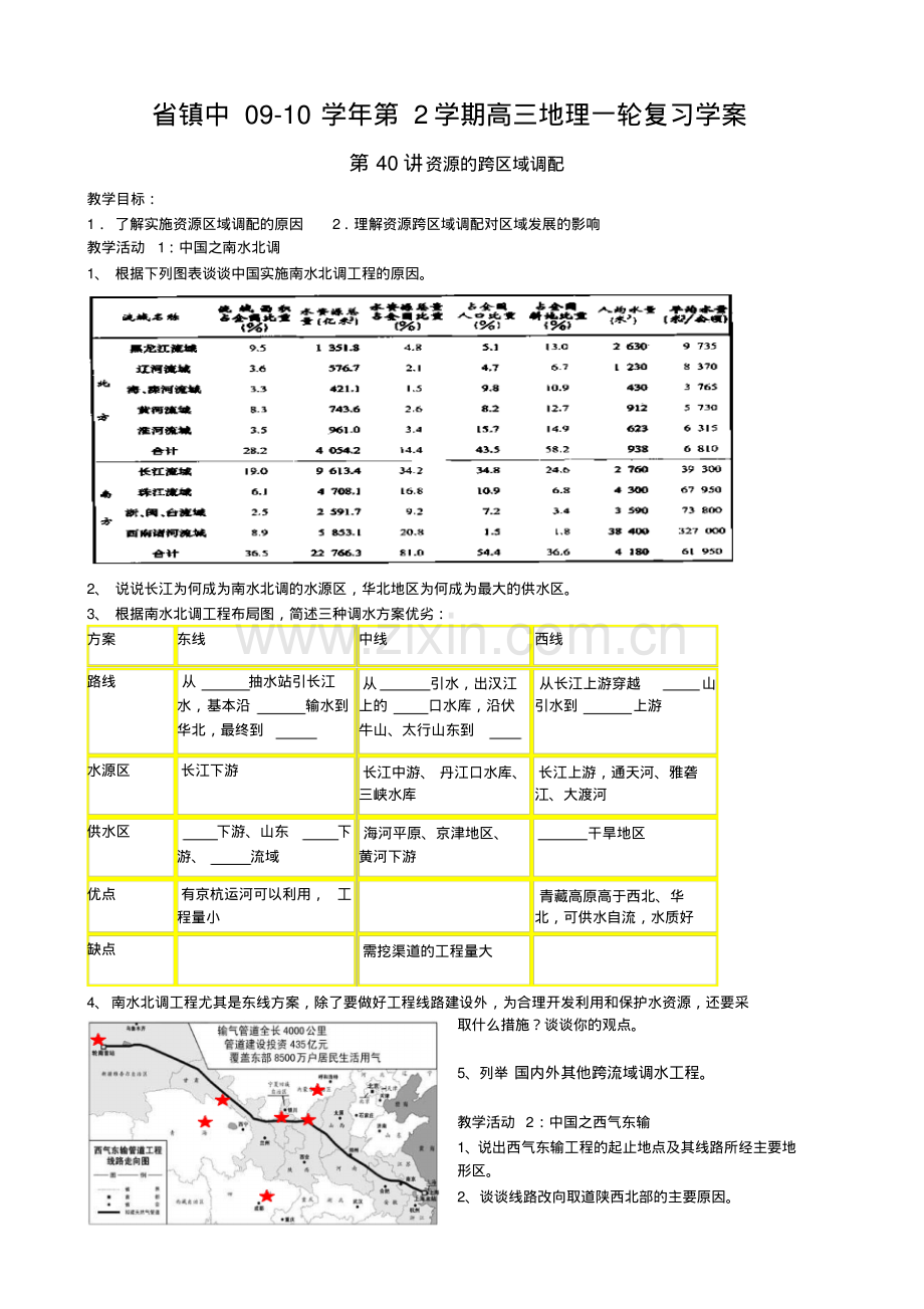 资源的跨区域调配教学案.pdf_第1页