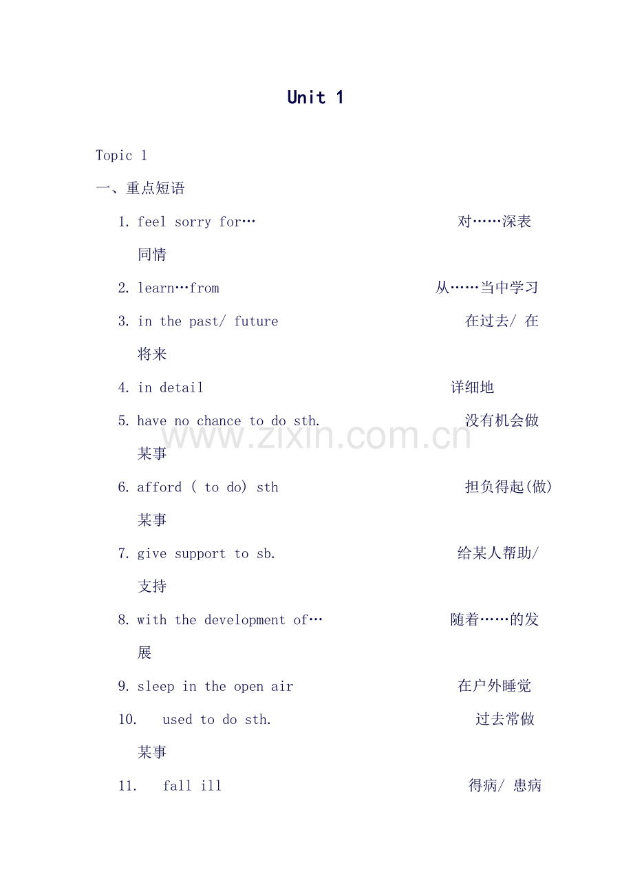 仁爱版九年级上册知识点复习含练习.doc_第1页