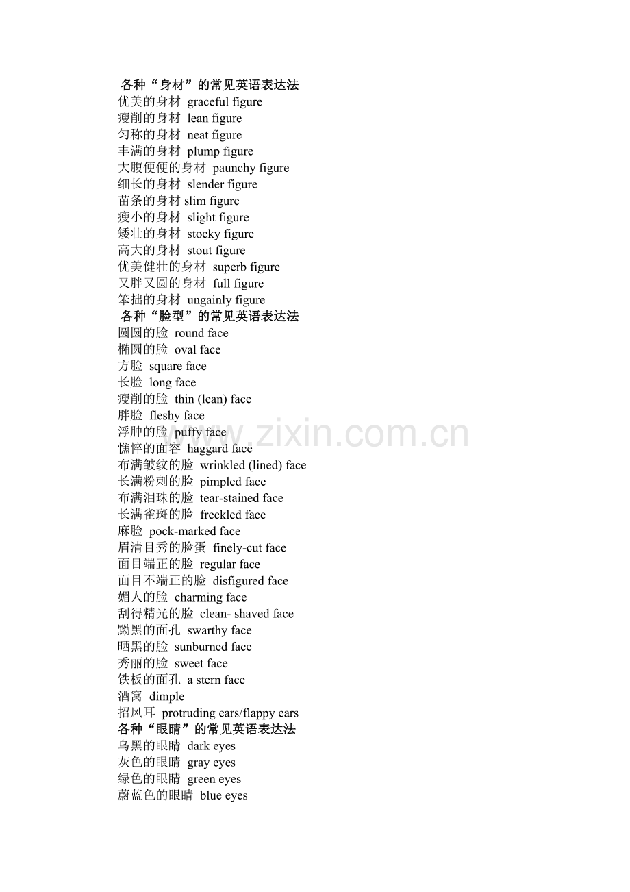 各种描述人的英语.doc_第2页
