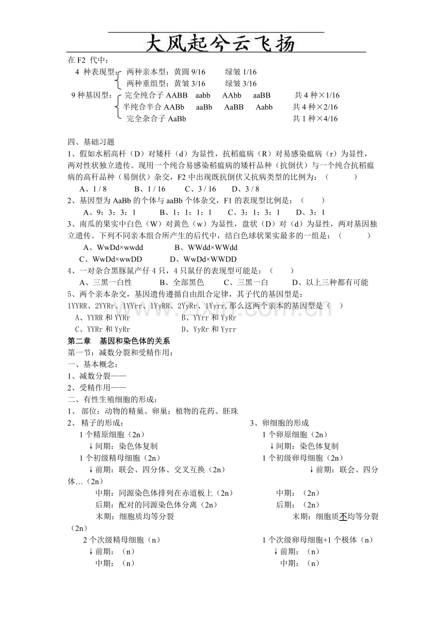 Kieder高一生物必修二知识点总结.pdf_第2页