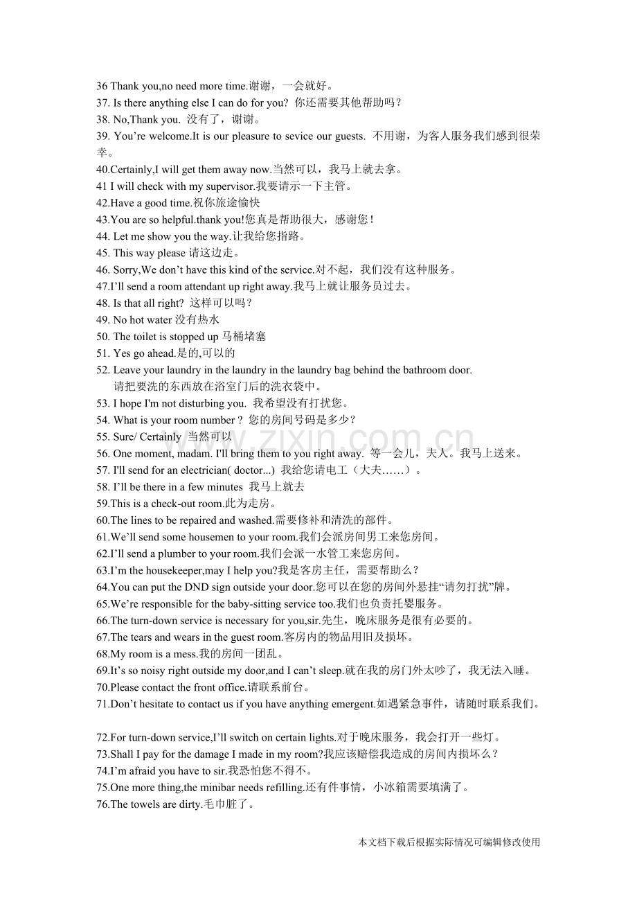 客房服务英语100句.pdf_第2页