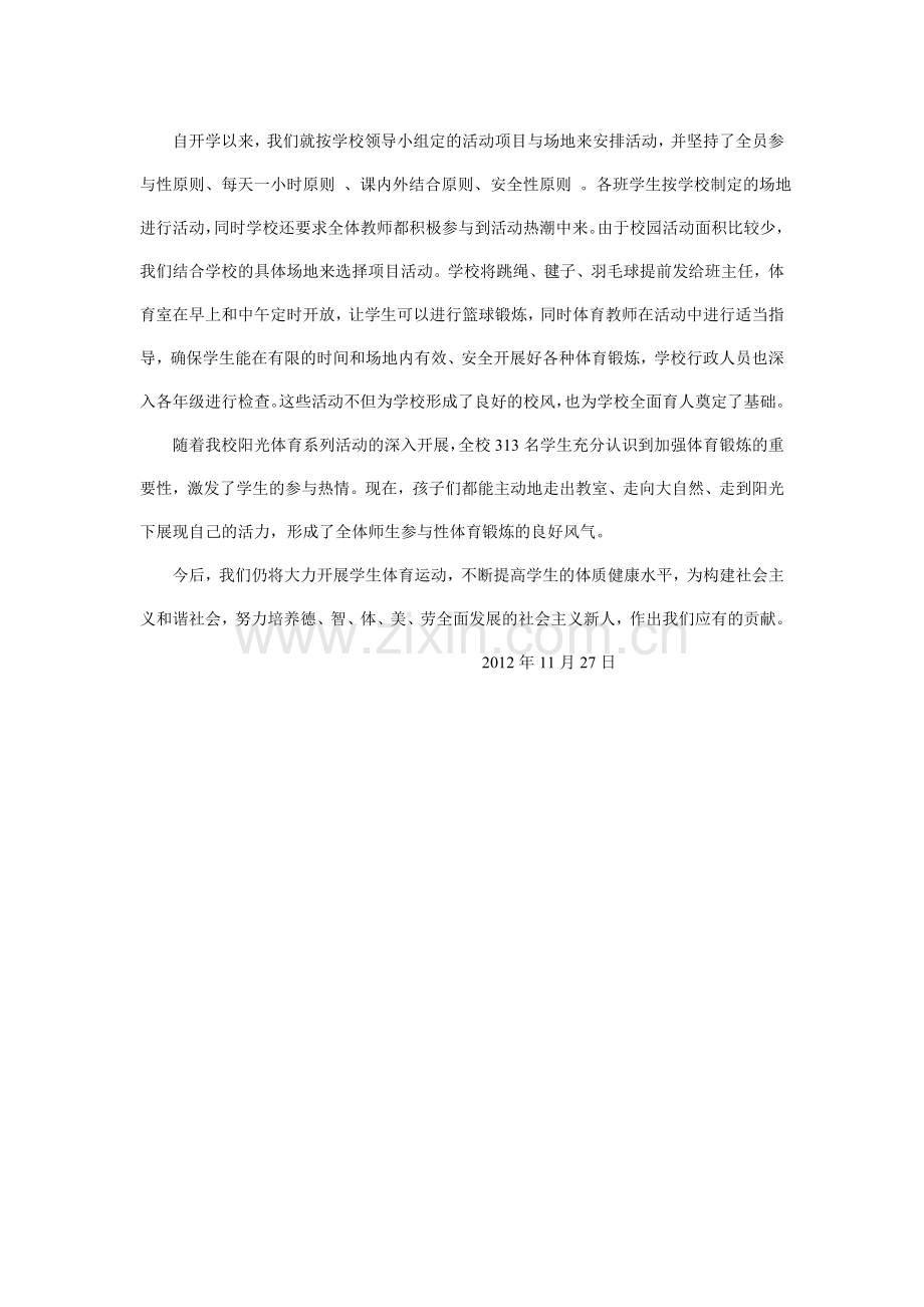 金工小学每天一小时阳光体育活动总结.doc_第2页