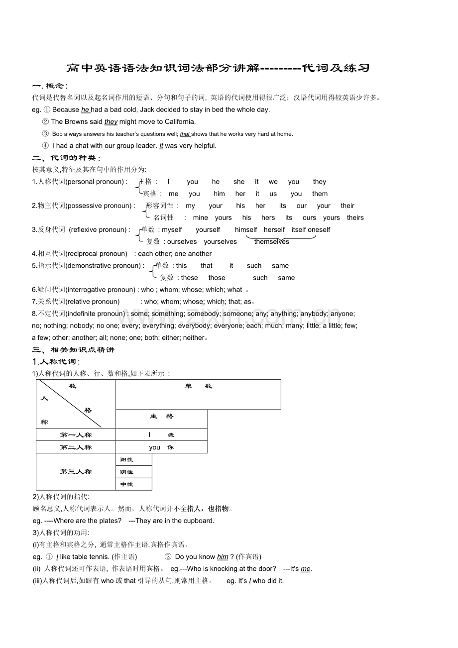 高中英语代词总复习.doc_第1页