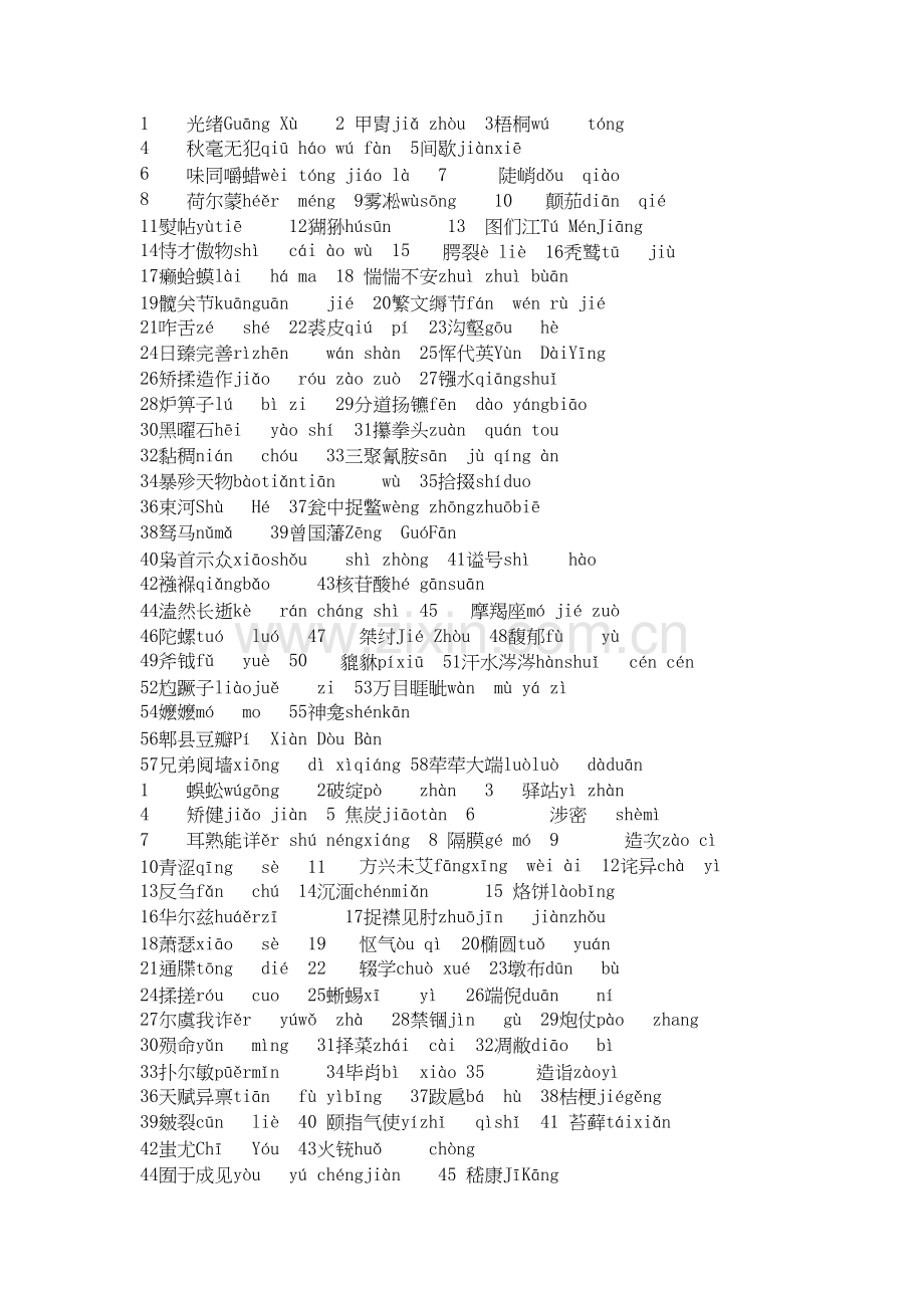 高中生应掌握的汉字档.docx_第1页