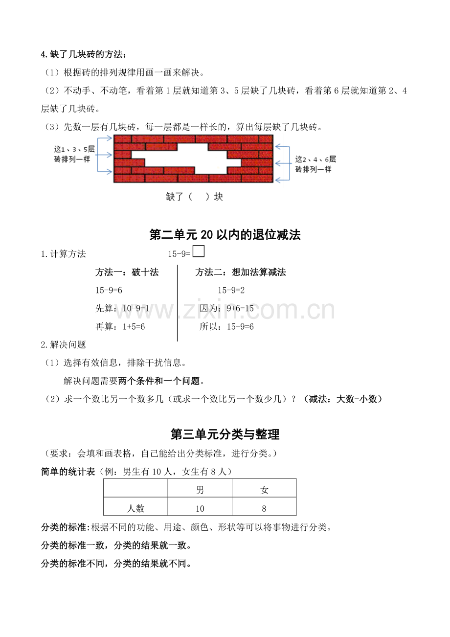 部编版一年级下册数学知识点.doc_第2页