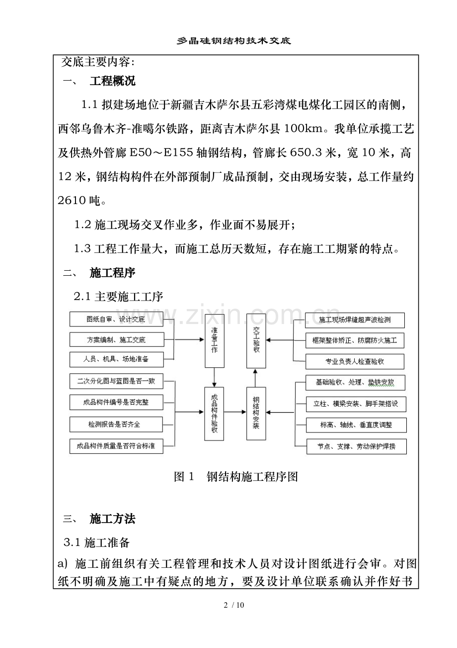 多晶硅钢结构技术交底.doc_第2页