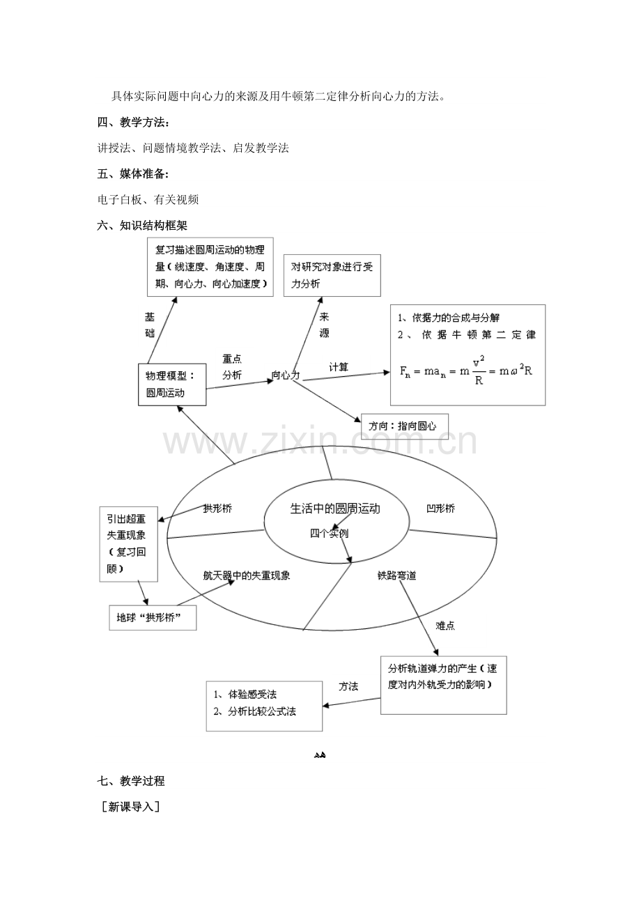 《生活中的圆周运动》教学设计.doc_第2页