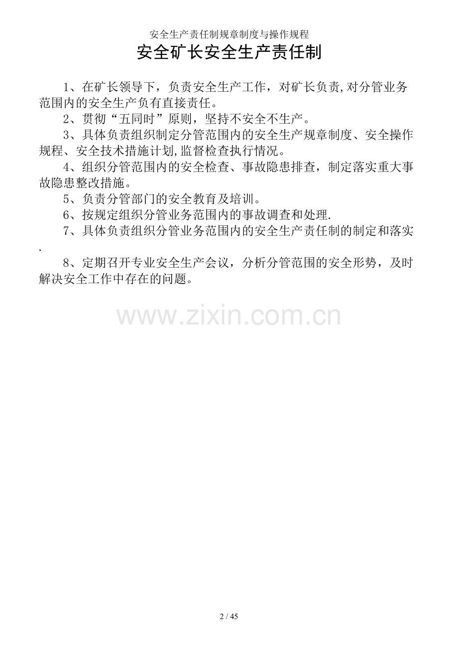 安全生产责任制规章制度与操作规程.doc_第2页