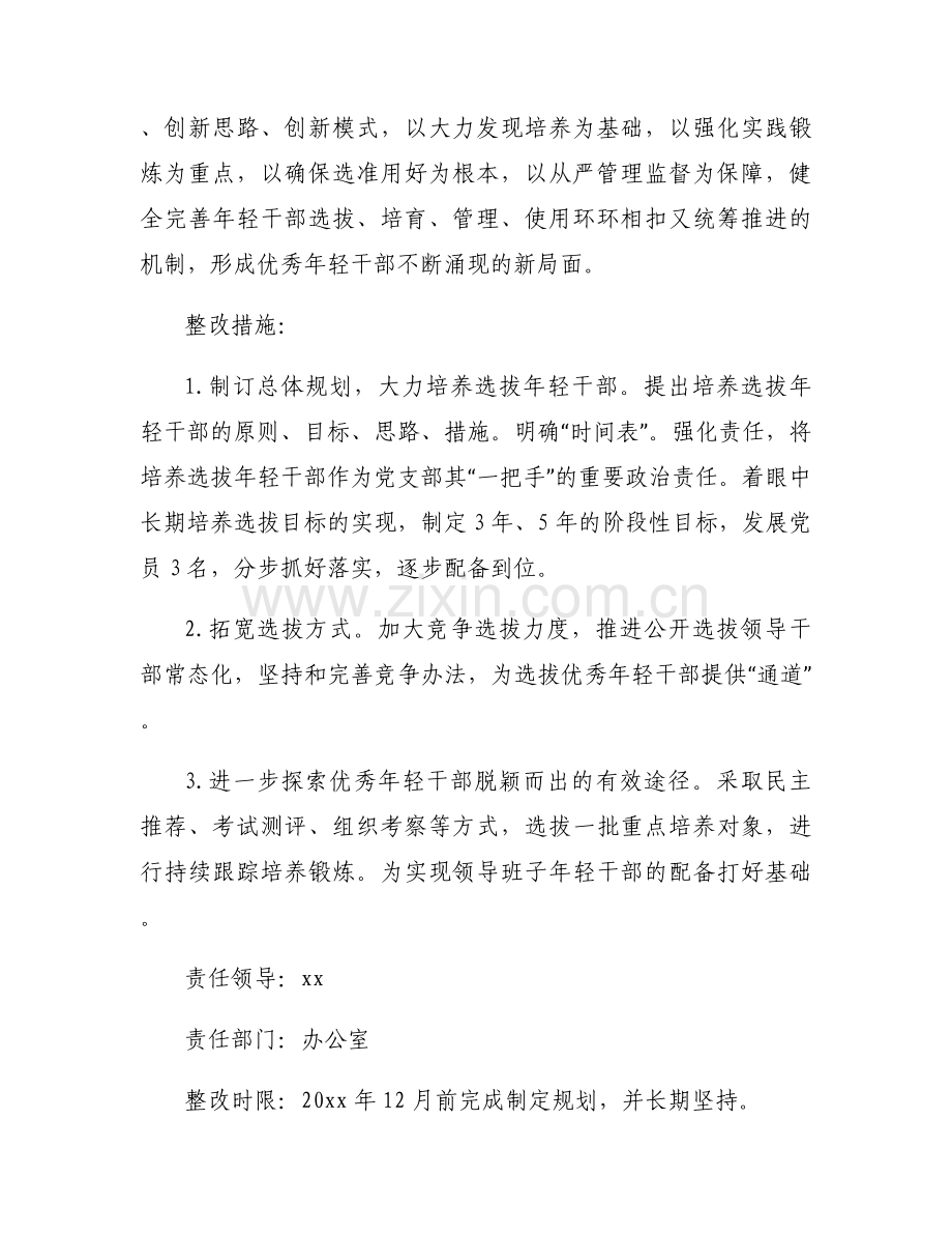 选人用人存在问题及整改措施4篇.docx_第2页