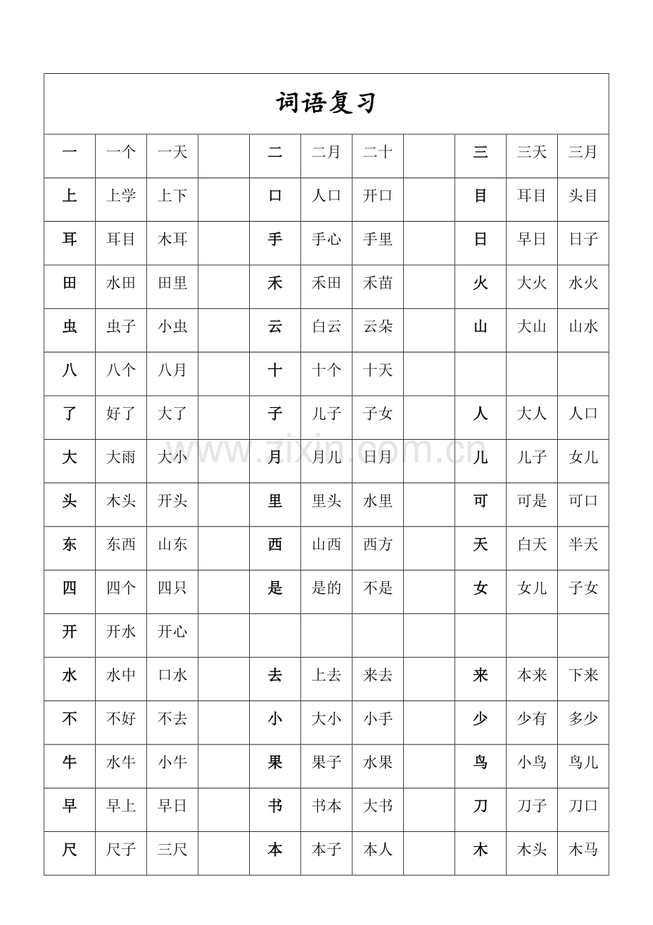 人教版文档-词语.docx_第1页