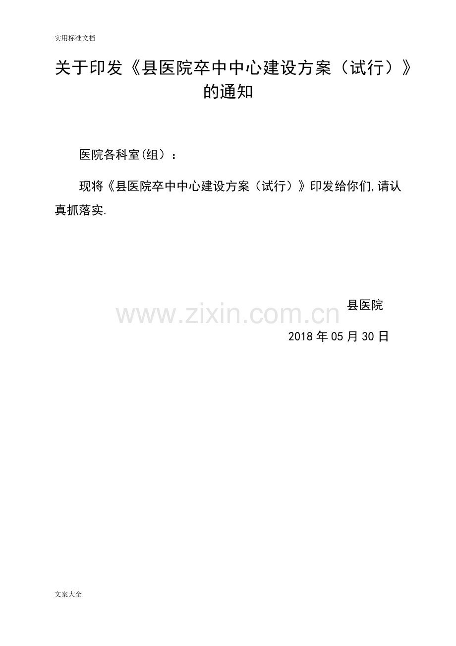 县医院卒中中心建设方案设计.doc_第1页