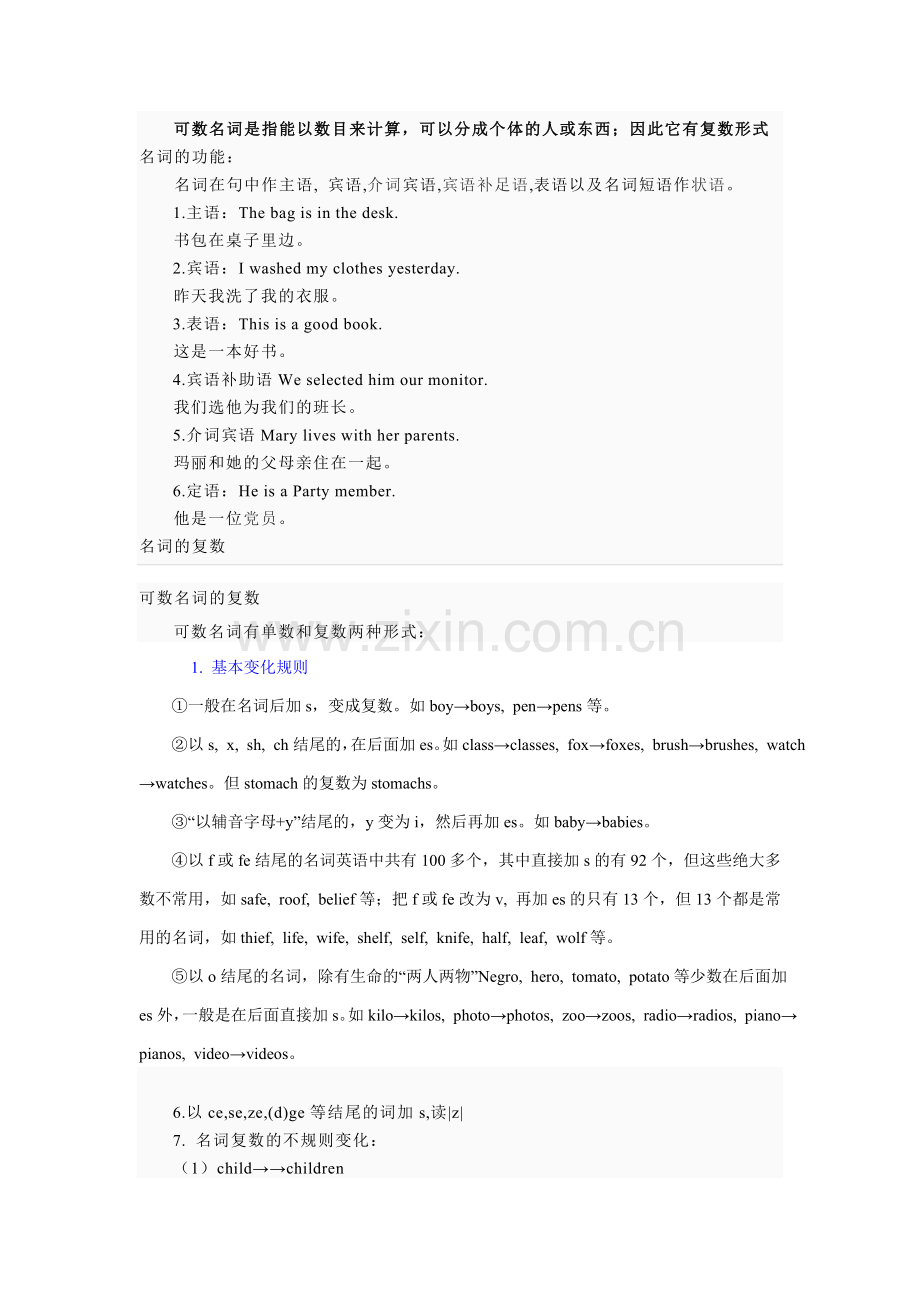 名词单复数变化及练习题.doc_第2页