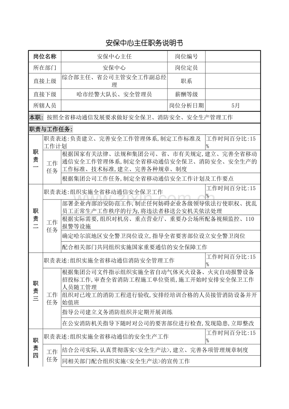 安保中心主任的职务说明书.doc_第2页