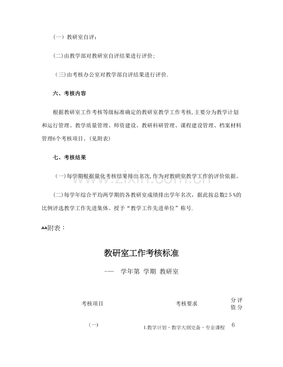 教研室工作量化考核办法.doc_第2页
