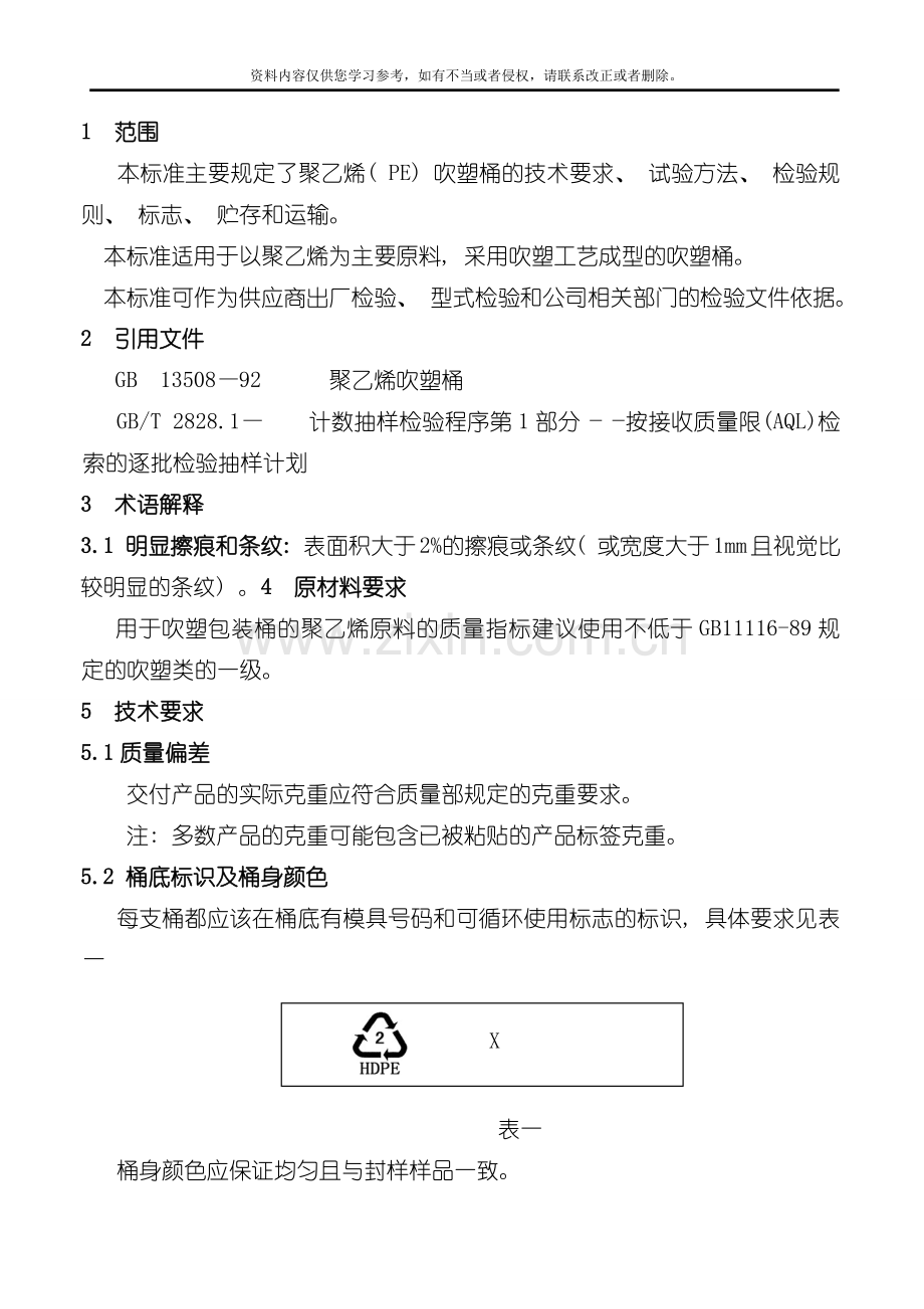 聚乙烯吹塑桶质量标准final老版模板.docx_第2页