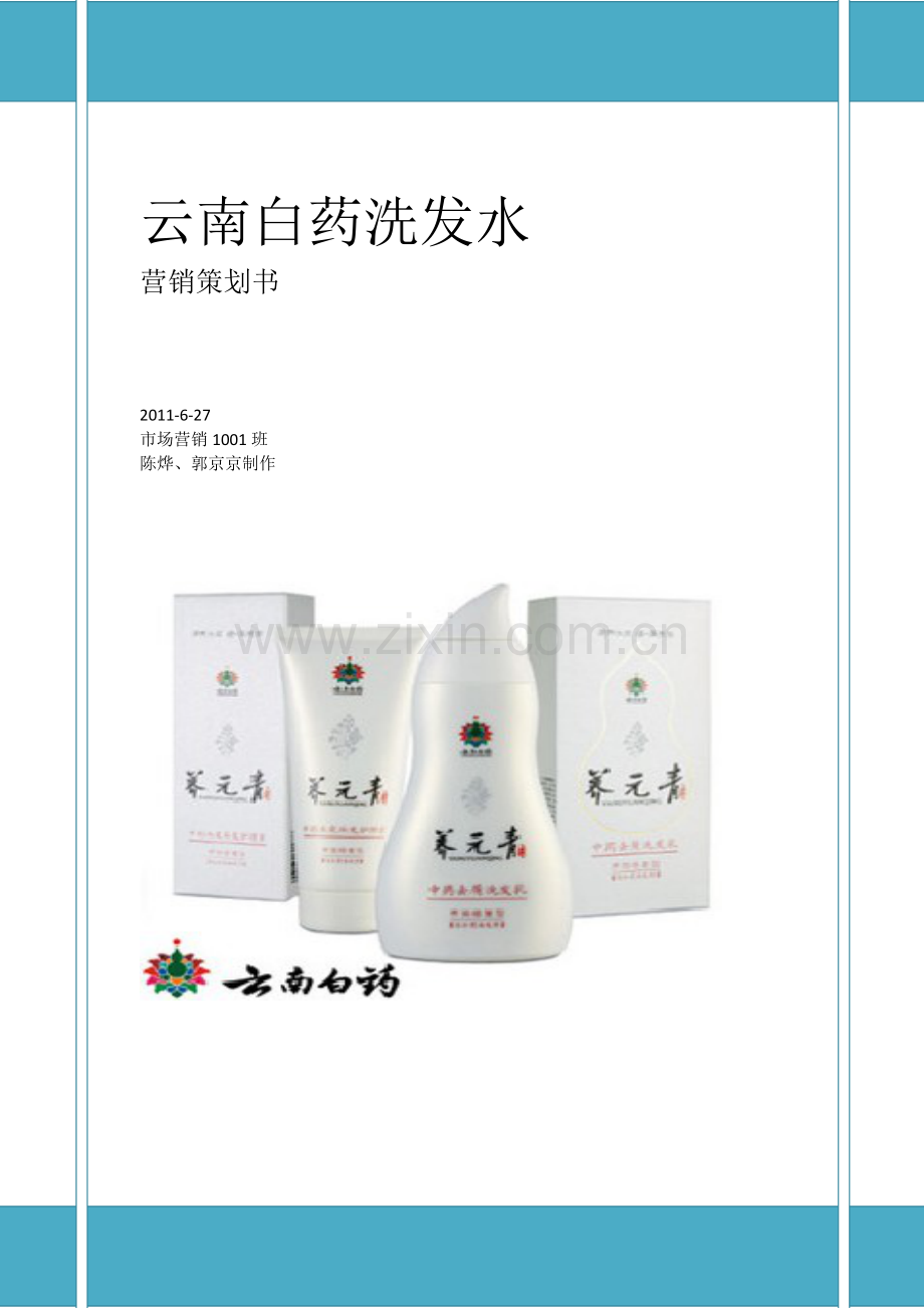 云南白药洗发水营销策划方案.doc_第1页
