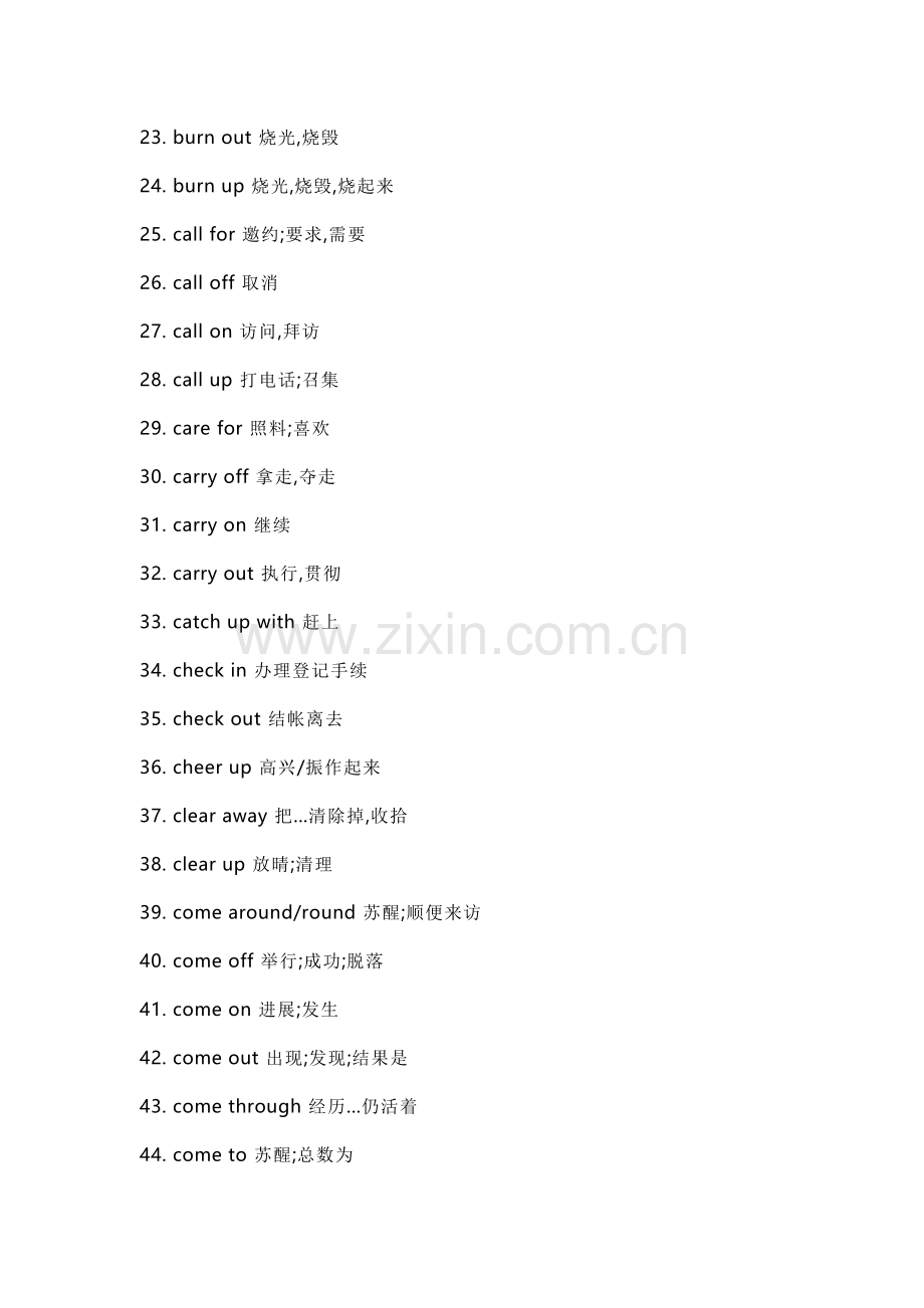 高中英语高频动词词块复习.docx_第2页