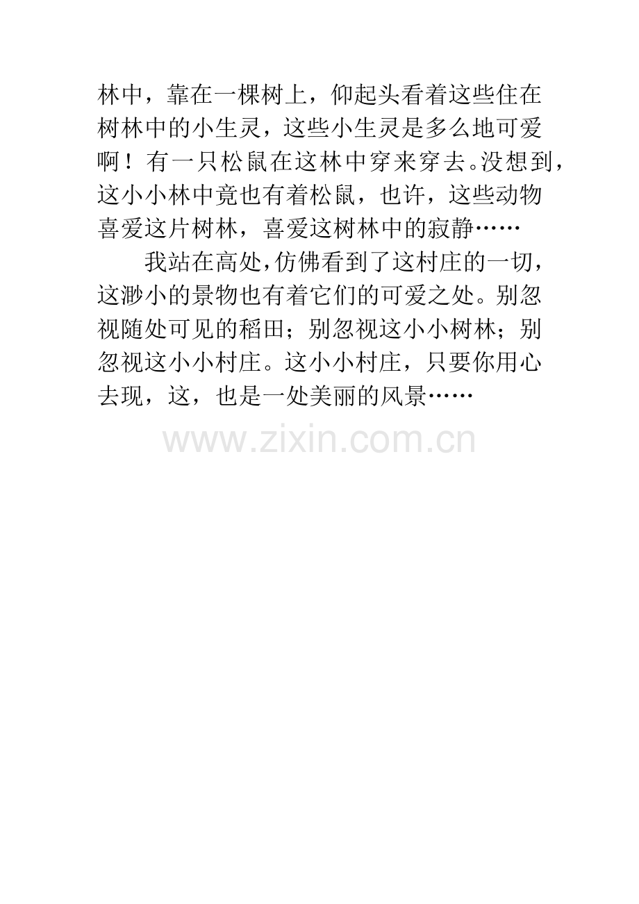 [PK赛]关于风景的作文：村庄的风景!.docx_第2页