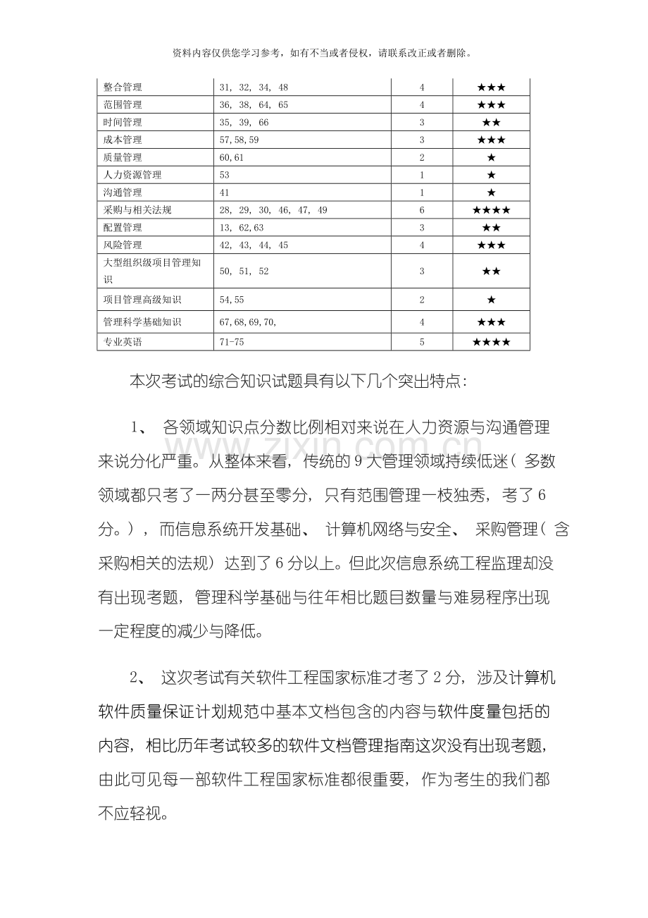 信息系统项目管理师考试真题及分析模板.doc_第2页