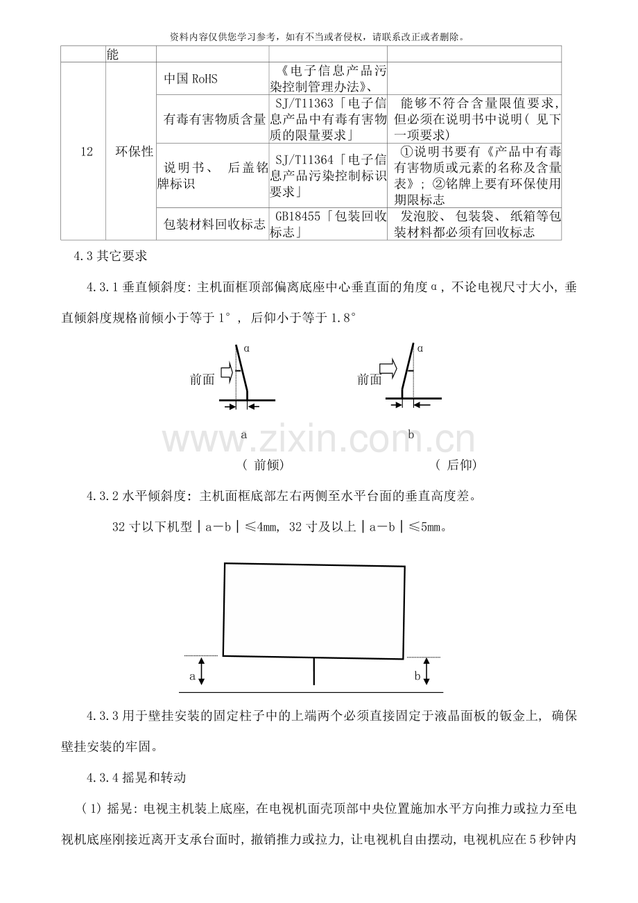 附录二液晶电视产品质量标准样本.docx_第2页