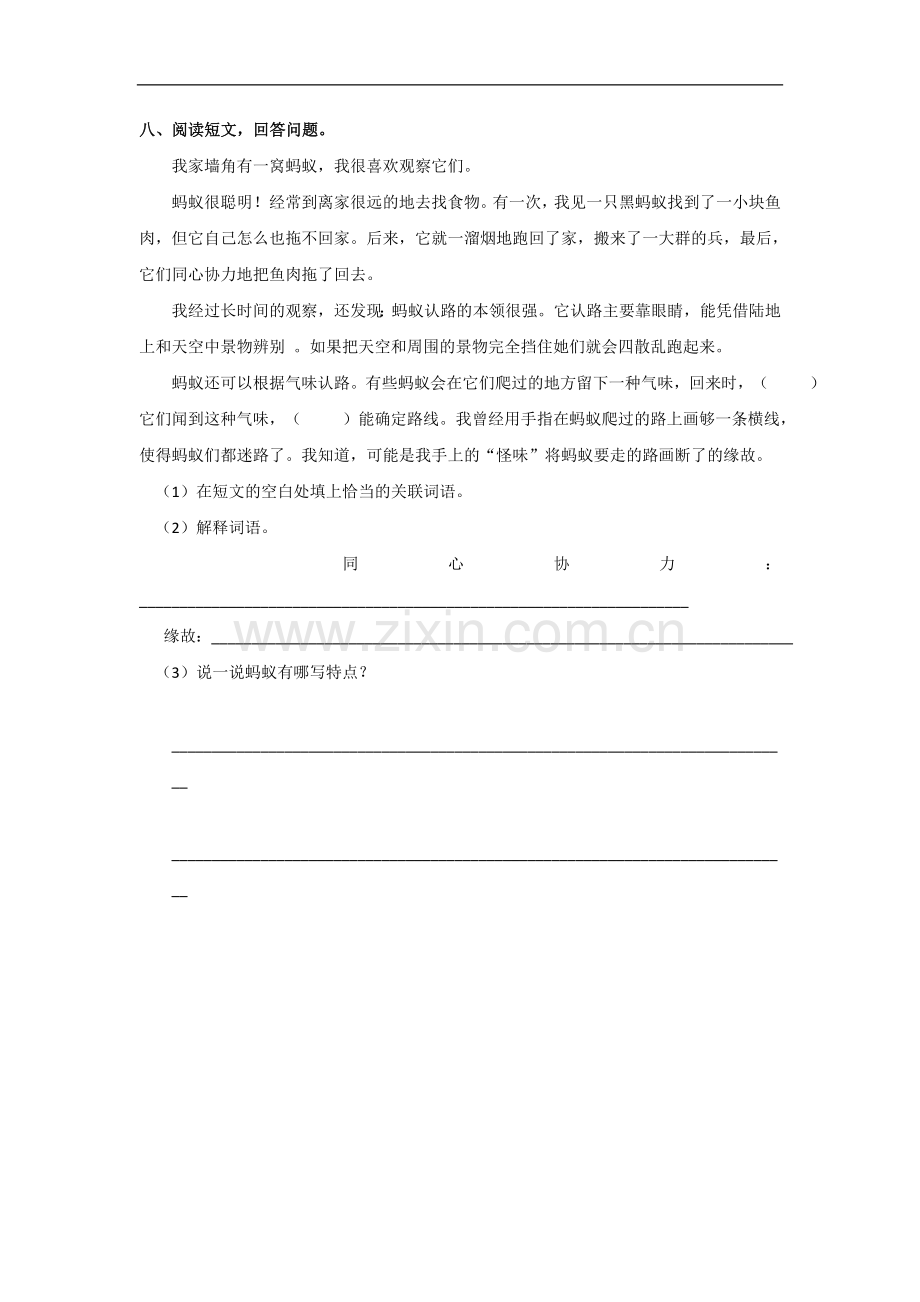 四年级下语文同步练习-21爱因斯坦和小女孩苏教版.doc_第2页